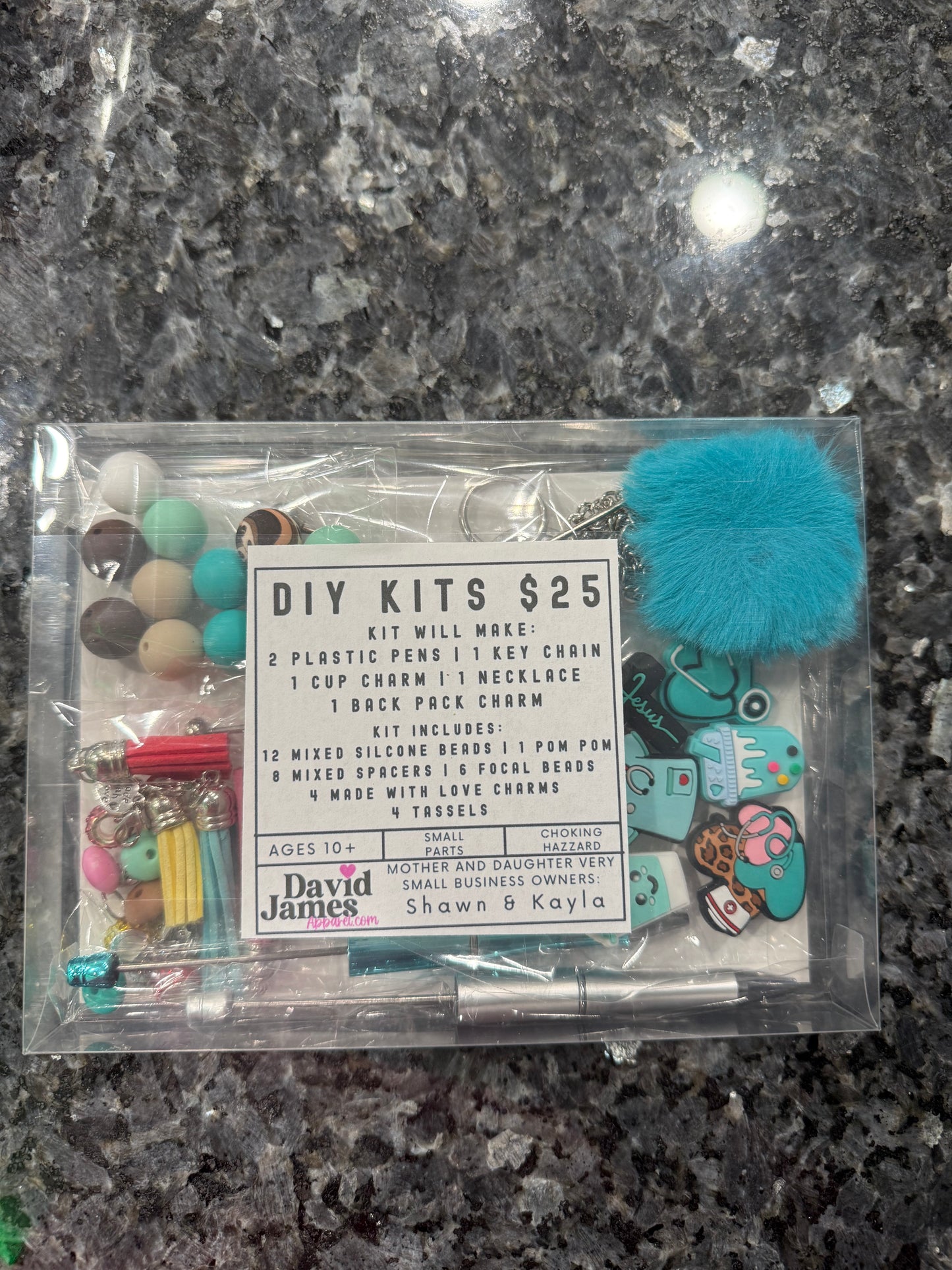 DIY Crafts Kits for your favorite NURSE | Pens Keychain Book Bag charm Necklace Cup Charm | silicone beads and accessories