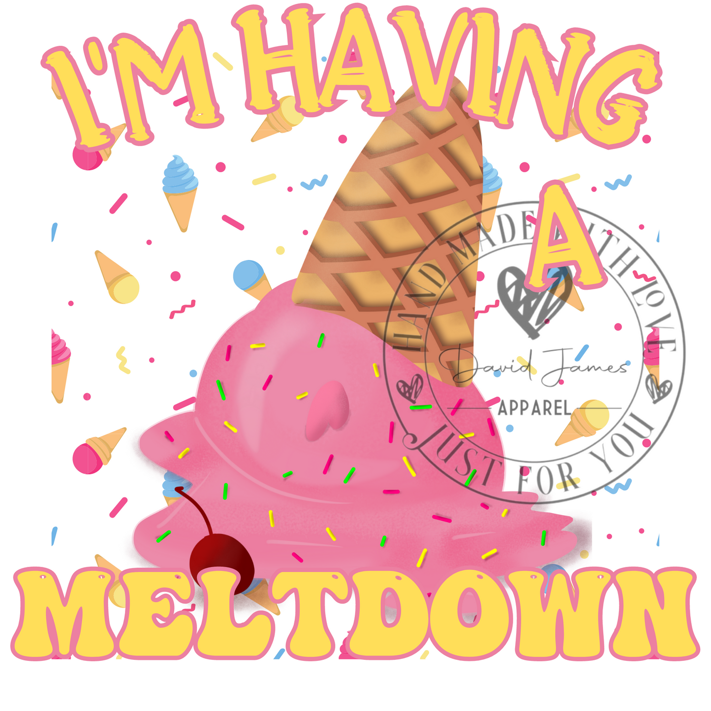 DIGITAL DOWNLOAD PNG | I'm having a meltdown