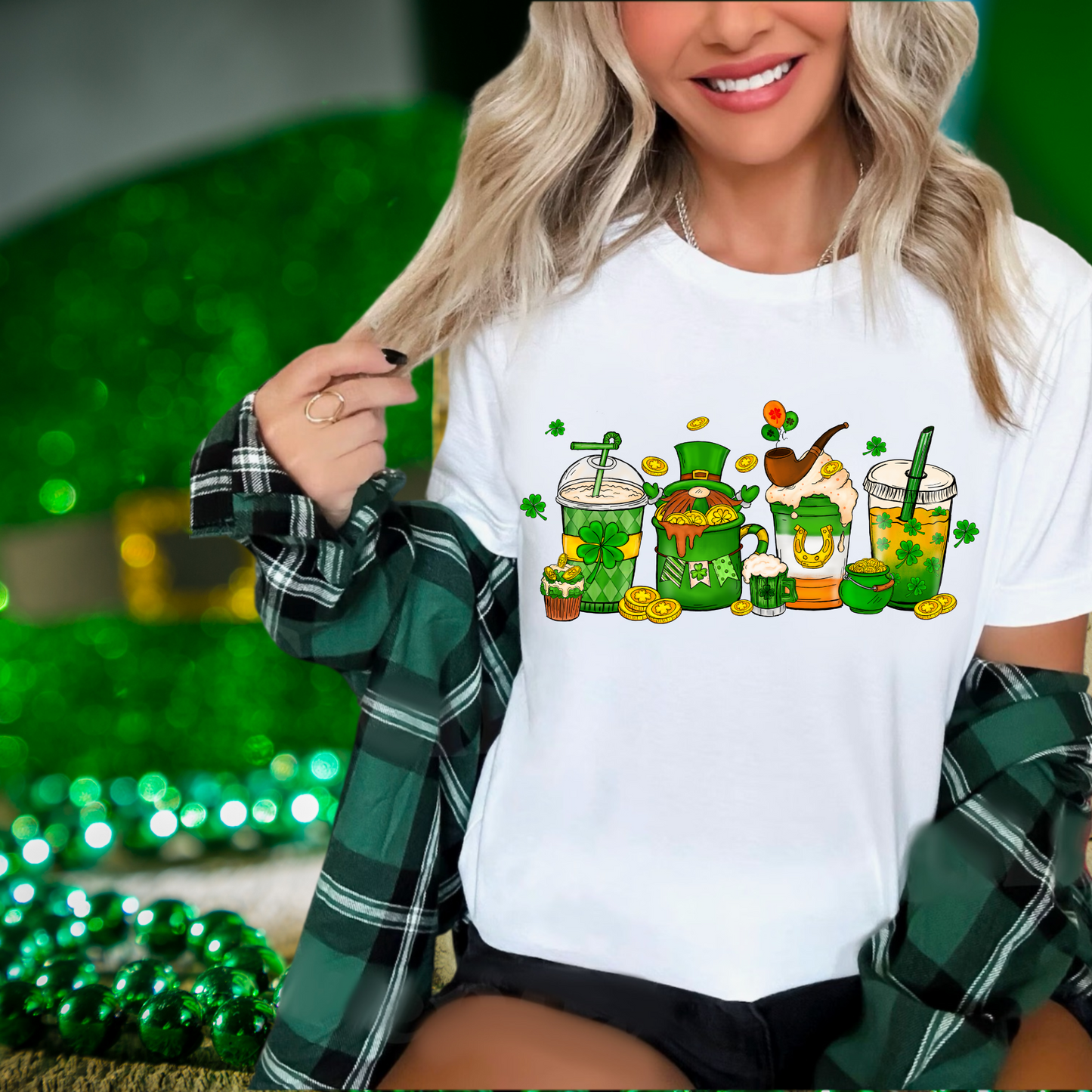 St. Patricks Lattes | St. Patricks Day themed | Direct to film transfer
