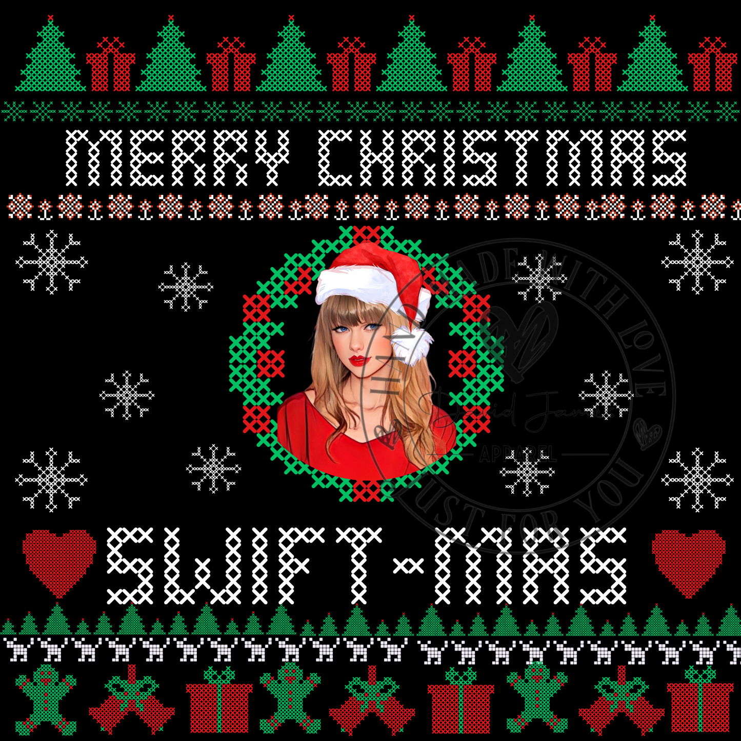 DIGITAL DOWNLOAD PNG | Taylor Swift-mas Ugly sweater