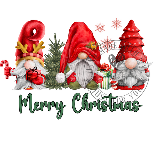 DIGITAL DOWNLOAD PNG| Christmas Gnomes| Merry Christmas