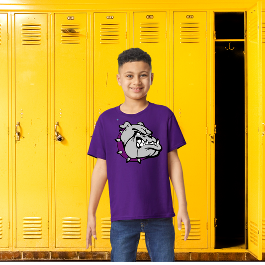 BULLDOG GEAR | Bulldog image  | PURPLE YOUTH T-SHIRT