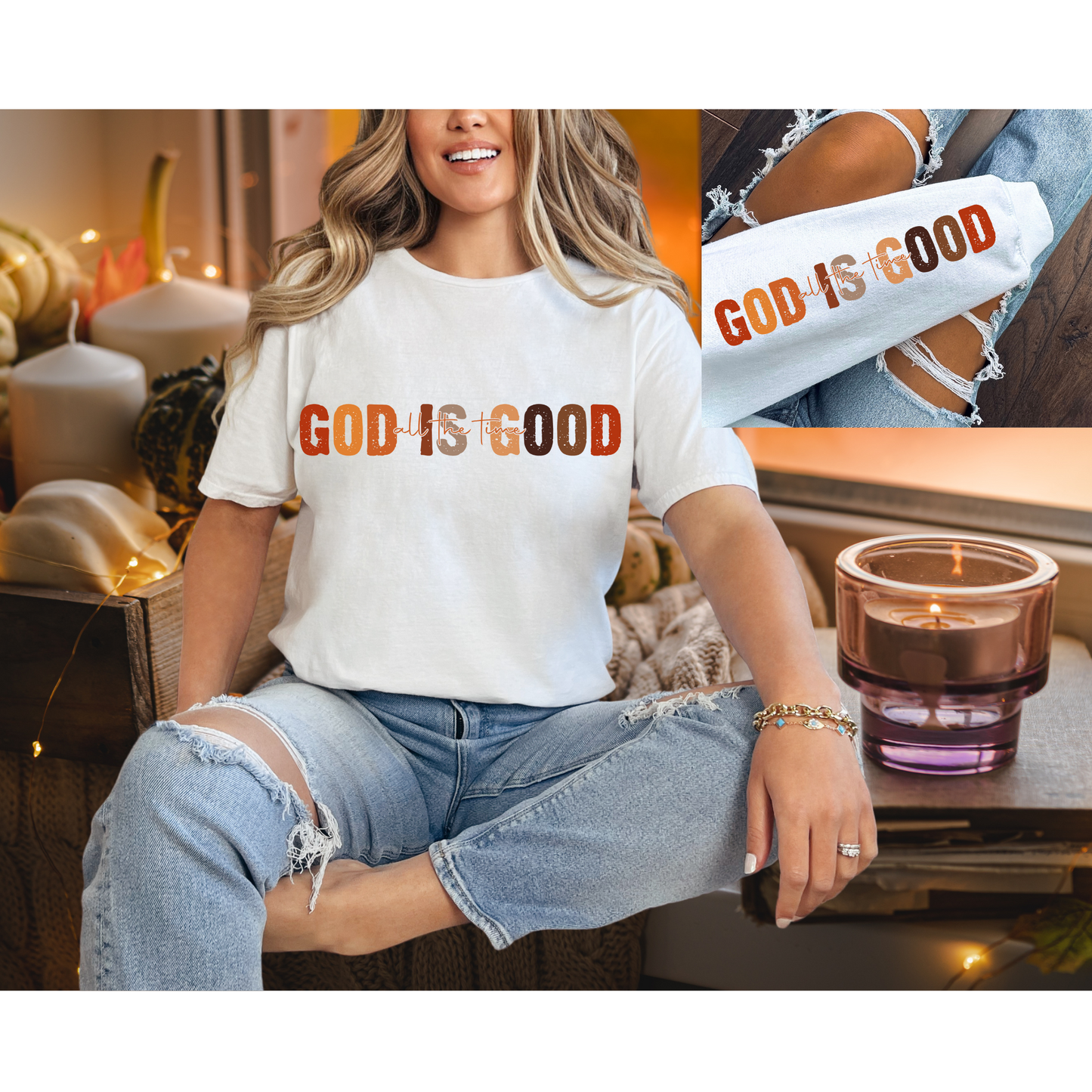 God is Good all the time | Fall colors | Direct to film transfer | DTF