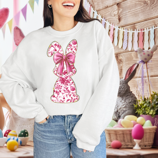 Bunny silhouette pink| EASTER | Direct to film transfer