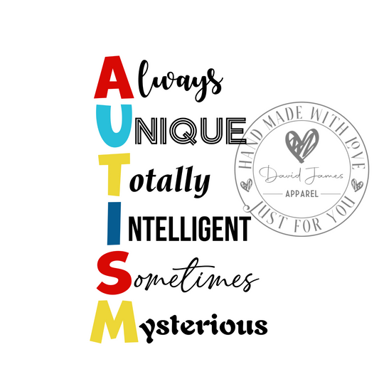 DIGITAL DOWNLOAD PNG | A-U-T-I-S-M definition | Autism Awareness
