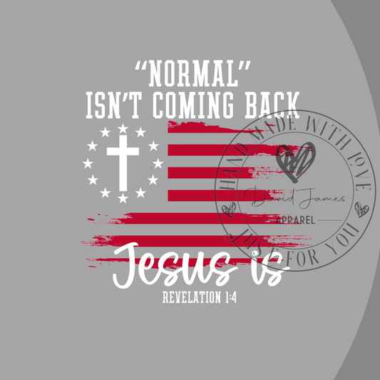 DIGITAL DOWNLOAD PNG | "Normal" Isn't coming back Jesus is