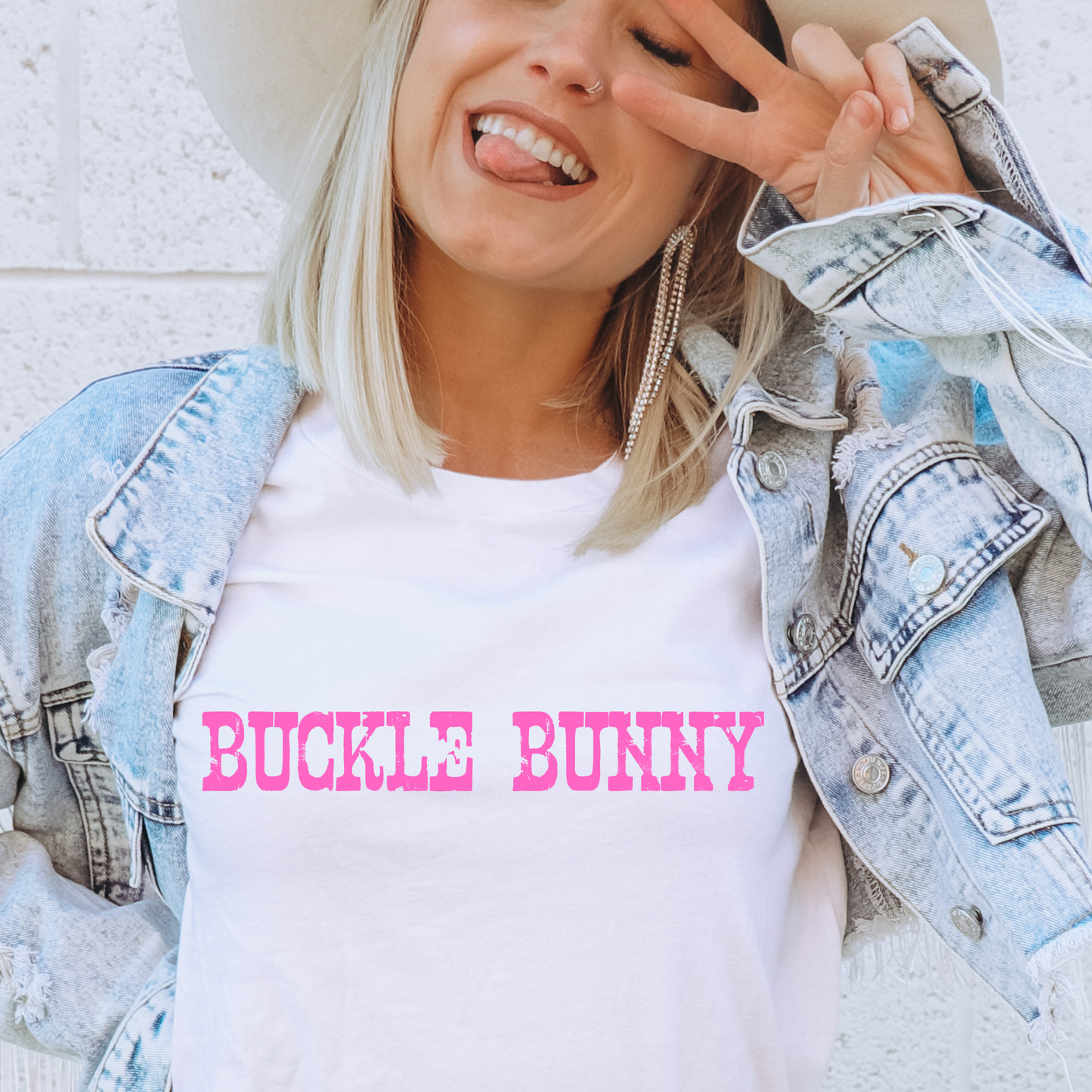 Buckle Bunny | Screen print transfer