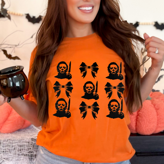 Micheal Myers and bows | Halloween | Screen print transfer