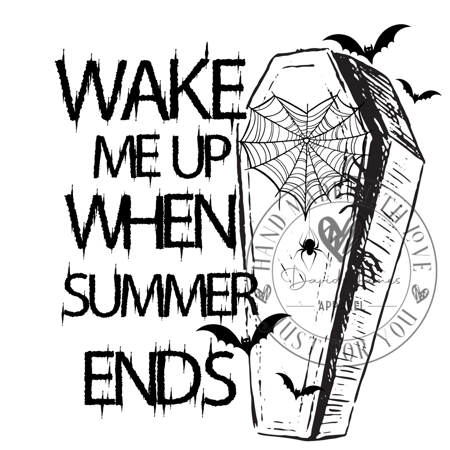 DIGITAL DOWNLOAD PNG | Wake me up when summer ends