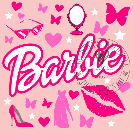 DIGITAL DOWNLOAD PNG | Barbie collage of favorite things