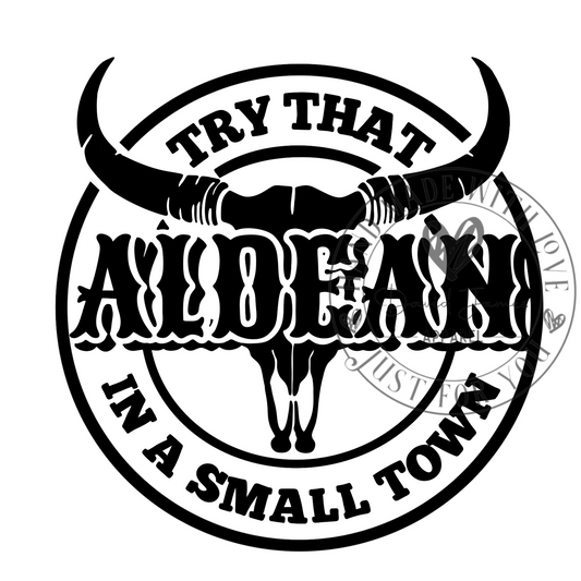 DIGITAL DOWNLOAD PNG |Try that in a small Town |Jason Aldean