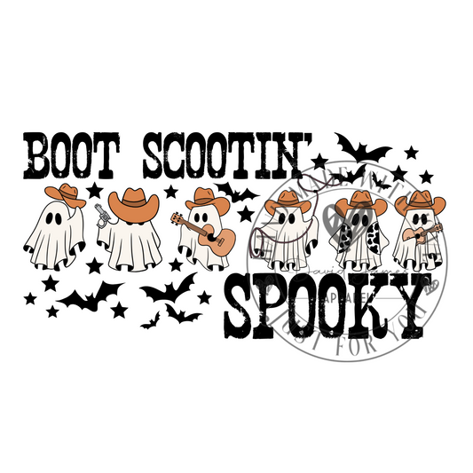 DIGITAL DOWNLOAD PNG |Boot Scootin' Spooky |Country ghost