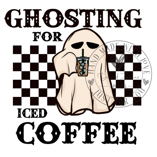 DIGITAL DOWNLOAD PNG |Ghosting for iced coffee