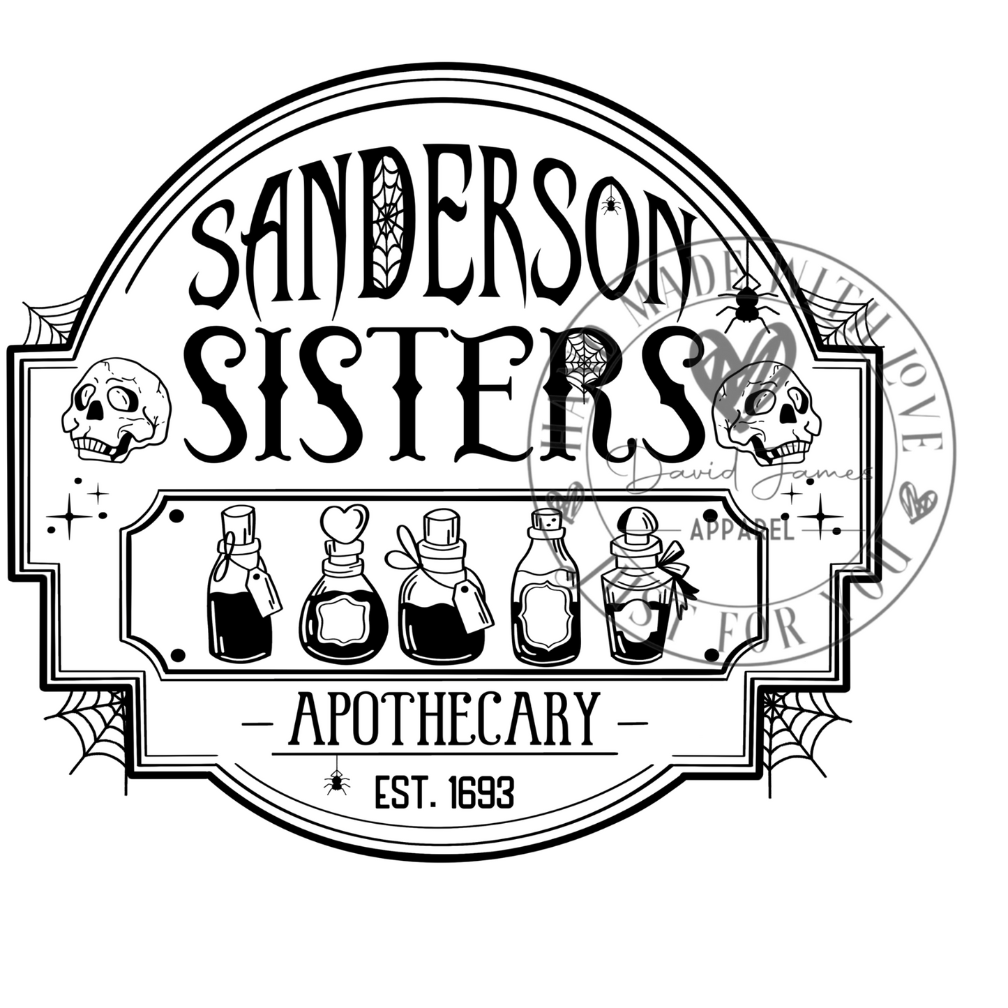 DIGITAL DOWNLOAD PNG |Sanderson sisters Apothecary