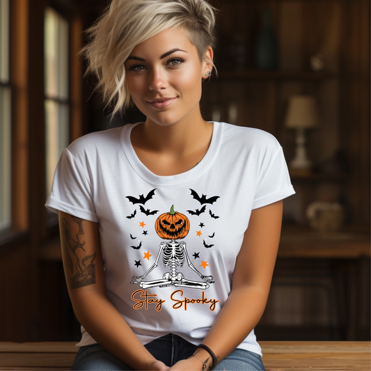 Stay Spooky pumpkin head |Direct to Film Transfer |DTF