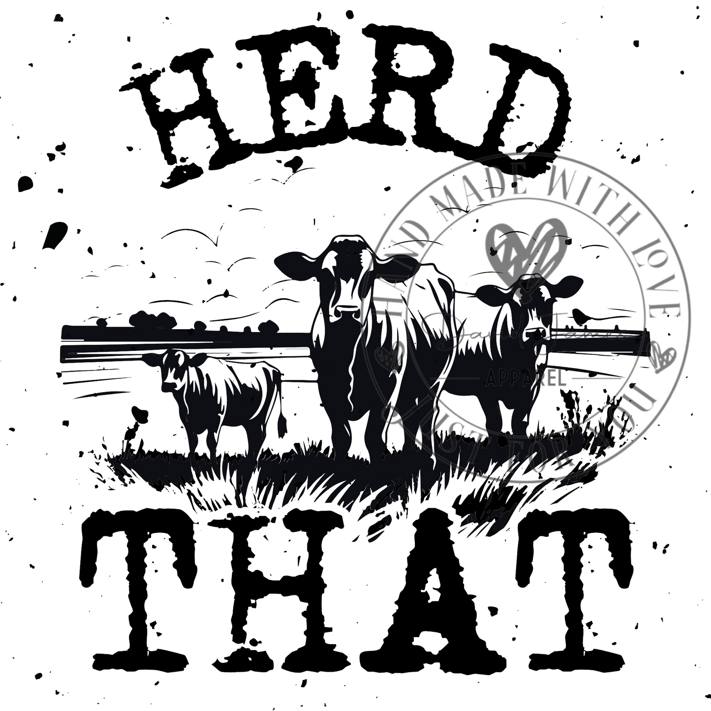 DIGITAL DOWNLOAD PNG |Herd That | Country |Rodeo