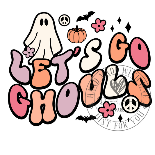 DIGITAL DOWNLOAD PNG | Let's go ghouls Retro Ghost