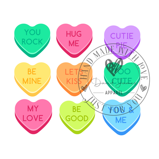 DIGITAL DOWNLOAD PNG | Valentines candy |Cute sayings