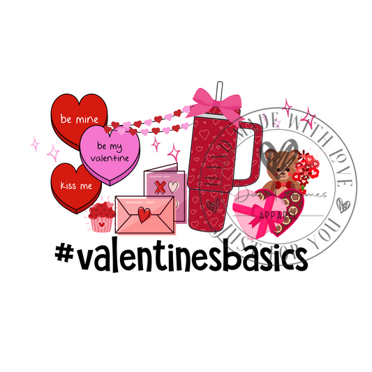 DIGITAL DOWNLOAD PNG | #valentines basics |Valentines day Stanley tumbler