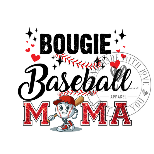 DIGITAL DOWNLOAD PNG | Bougie Baseball Mama