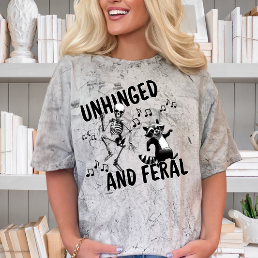 Unhinged and feral| racoon lover |Direct to film Transfer | DTF