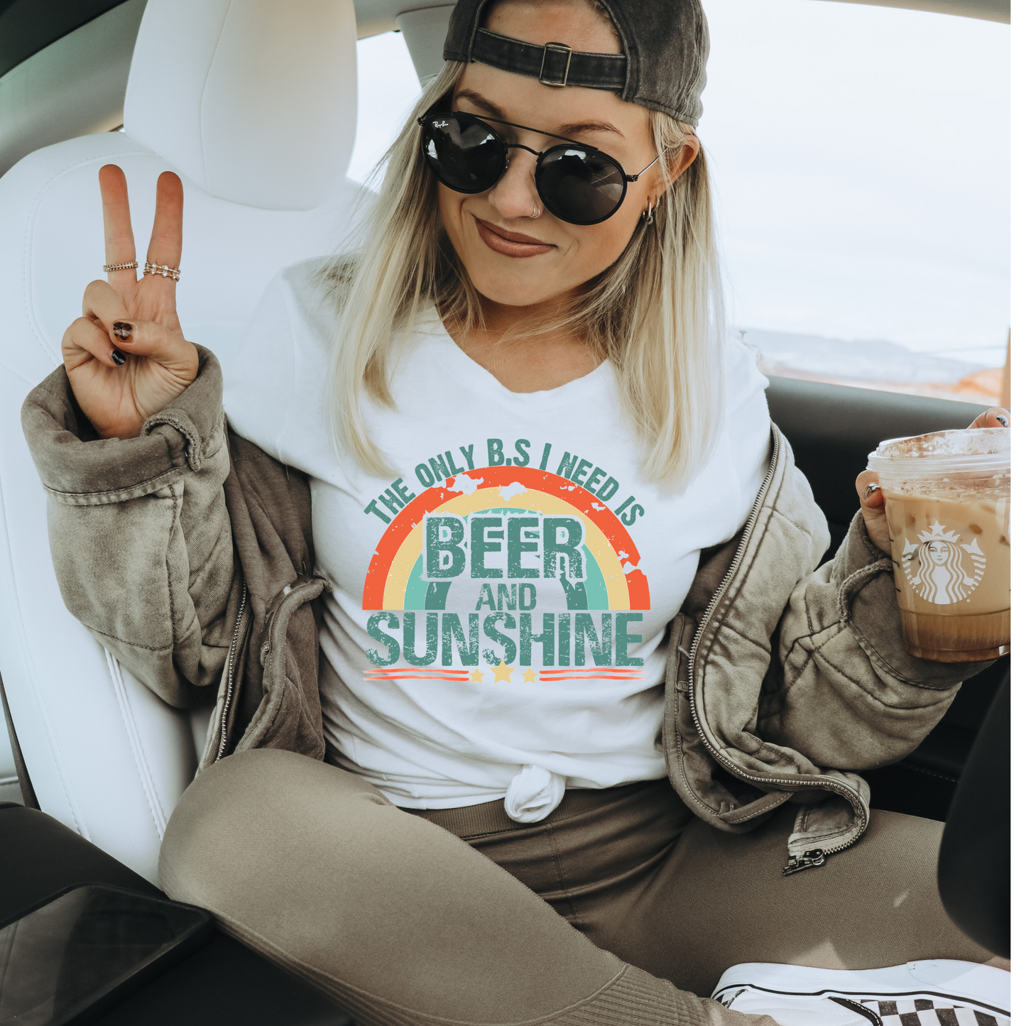 The only B.S I need is Beer and Sunshine |Direct to Film Transfer |DTF