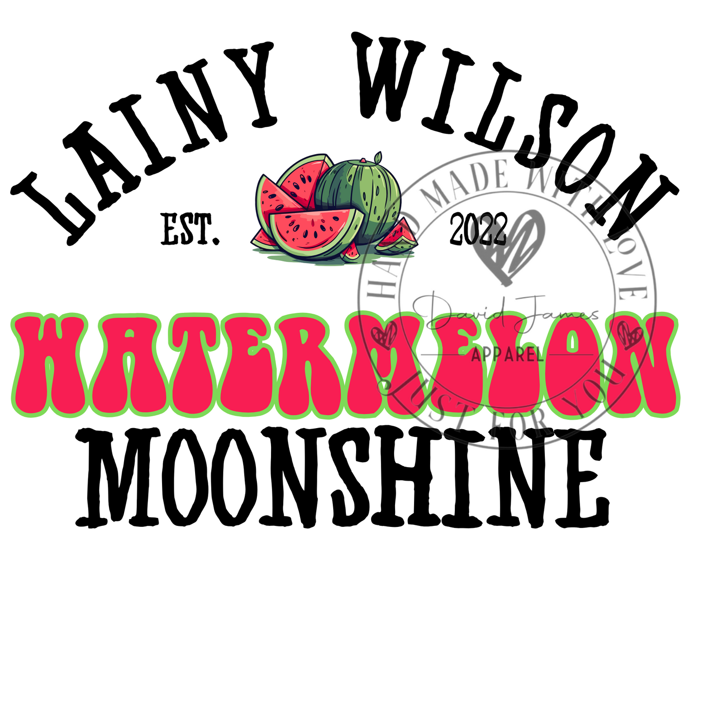 DIGITAL DOWNLOAD PNG |watermelon moonshine |Est 2022