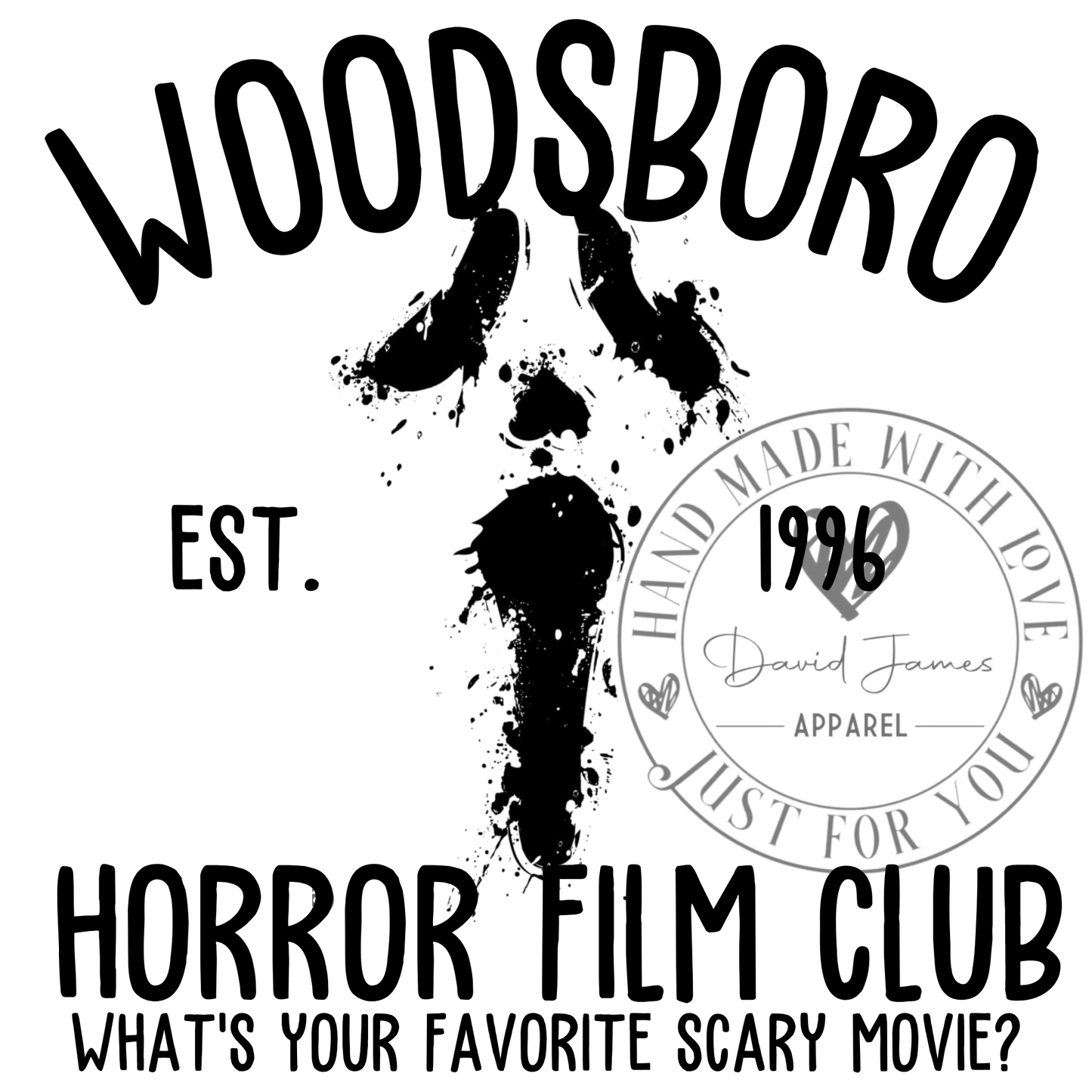 DIGITAL DOWNLOAD PNG | Woodsboro East. 1996 Horror Film Club