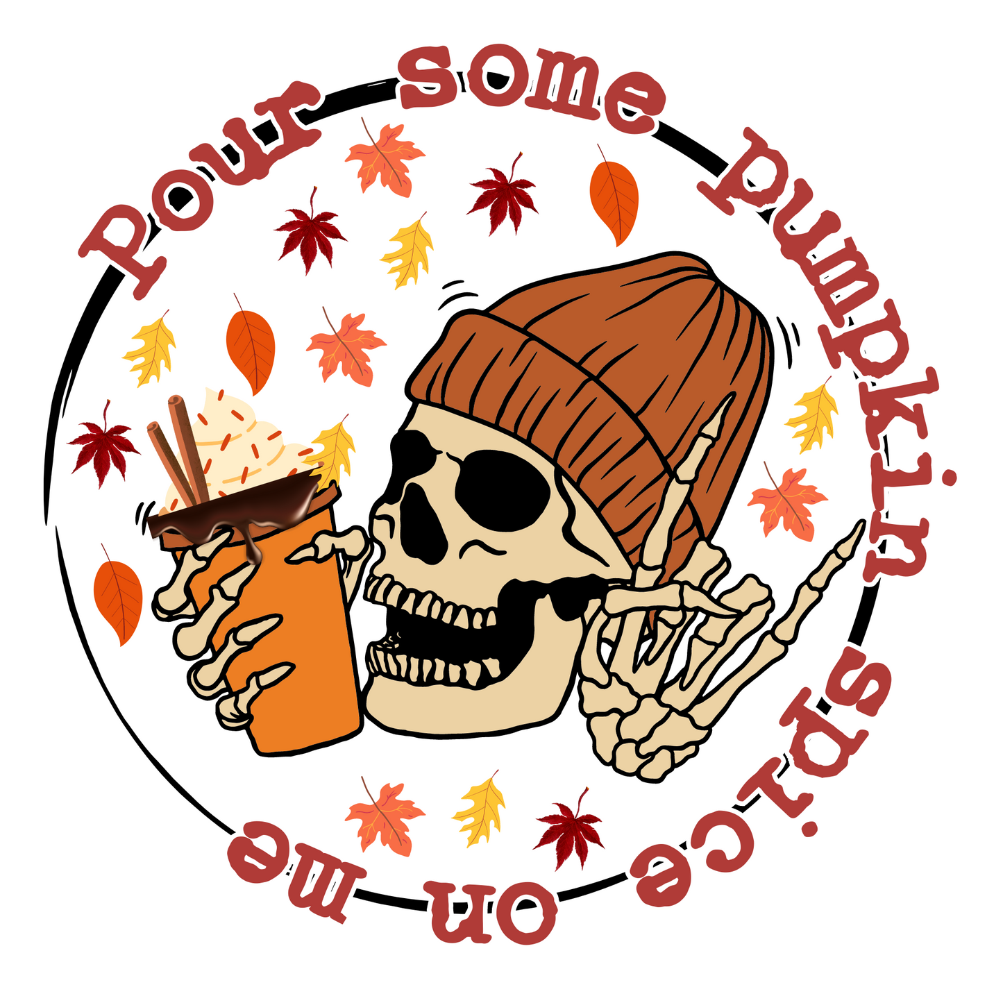 DIGITAL DOWNLOAD PNG | Pour some pumpkin spice on me