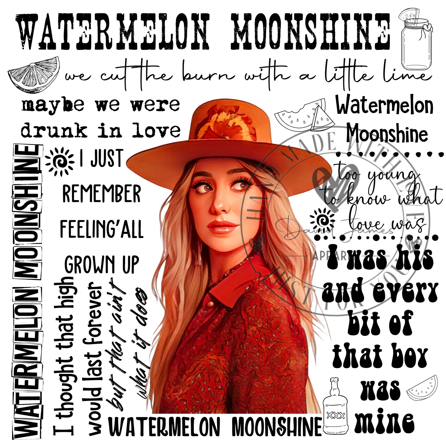 DIGITAL DOWNLOAD PNG |Watermelon Moonshine |Lainey Wilson