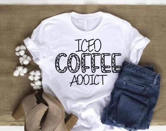 Iced coffee addict |Screen Print Transfer