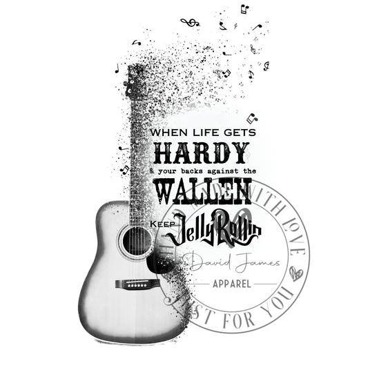 DIGITAL DOWNLOAD PNG | Hardy Wallen Jelly Rollin guitar